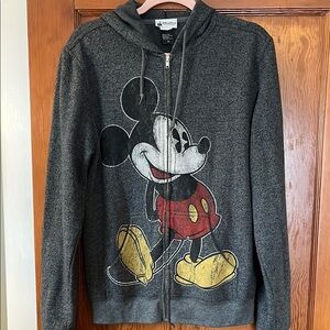 Authentic Disney Parks Gray Mickey Mouse Hoodie